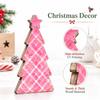 Christmas Tree Shaped Wooden Tabletop Decoration for Christmas Holiday Home Decor