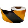 5cm/10cm/15cm/20cm*5M Yellow-Black Reflective Material Right Twill Adhesive Reflectors Tape Waterproof Stickers Sheets For Truck
