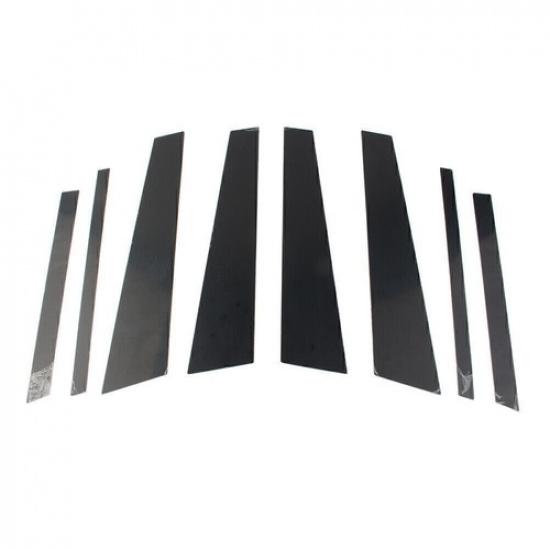 8pcs Glossy Black Set Pillar Posts Door Window Trim For BMW X3 F25 2011-2017