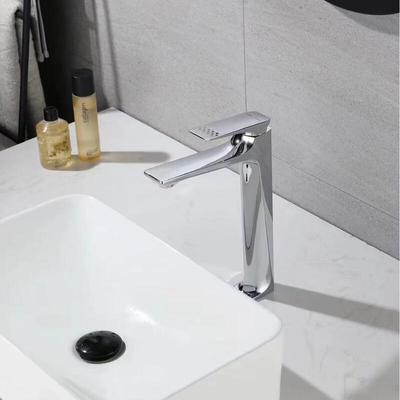 Light Luxury Chrome Basin Mixer Faucet