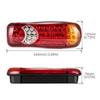 2PCS Trailer Tail Light 24V Car Trucks Lorry Rear Taillight Brake Light 12V Stop Reversing Running Lights 46LED Side Lamp