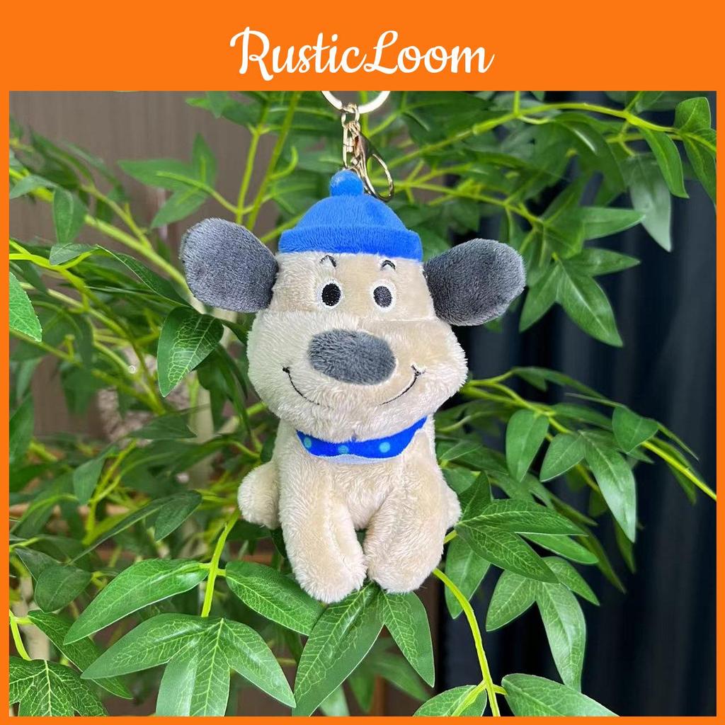 Plüschhund Kuschelig Schlüsselanhänger Bunte Perlenkette Weiches Spielzeug Perfekt für Sammler