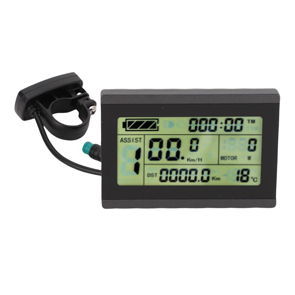 Electric Scooter LCD Display 24V 36V 48V Electric Bike LCD Control Panel with 5 Pin Water Proof Connector