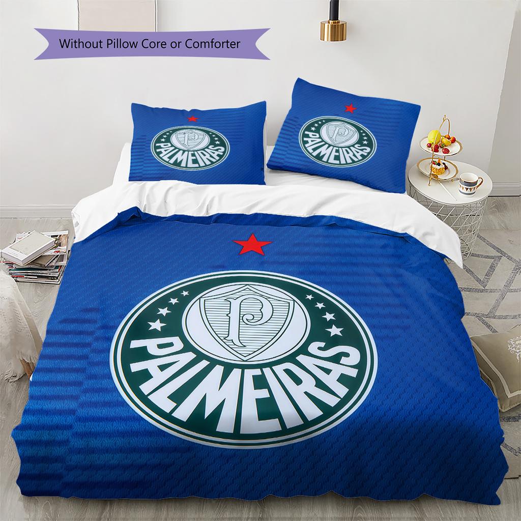 Palmeiras Pattern Bedding Quilt Set Home Decoration Gift (1 * duvet cover + 2 * pillowcase without core)