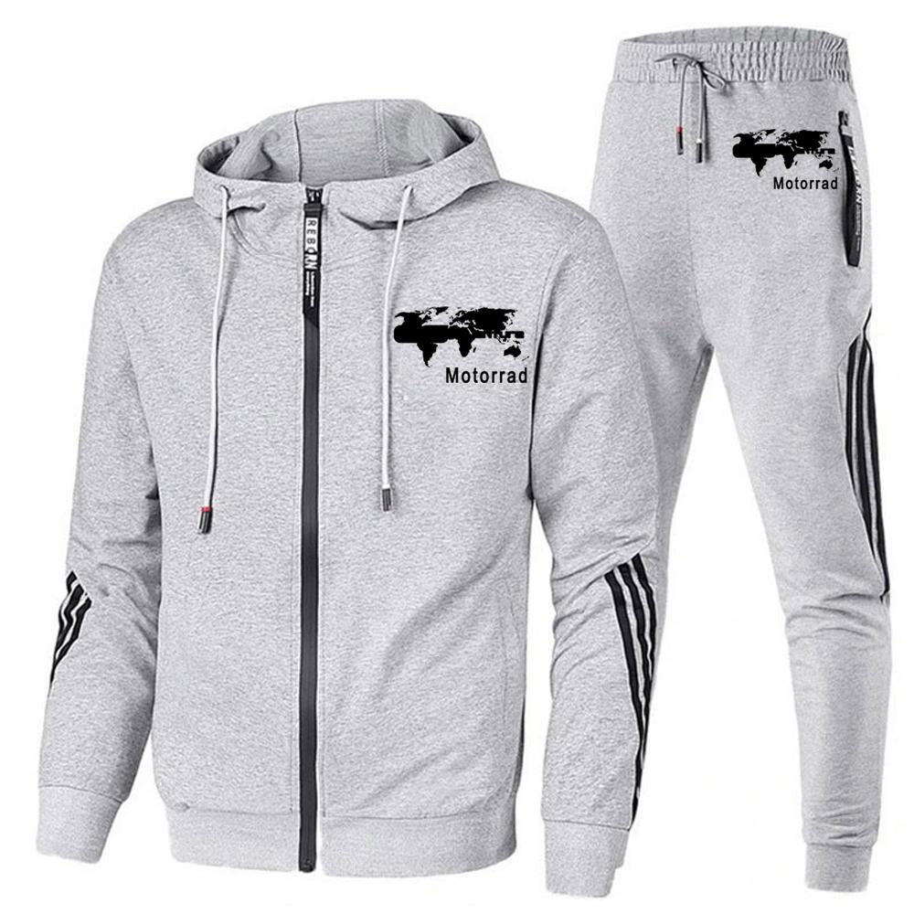 ДЛЯ BM R1250 GS ADVENTURE R1250gs Adv Motorcycle 2023 Новая мужская повседневная спортивная одежда Спортивная верхняя одежда с капюшоном и принтом Брюки XXL серебряный 1990₽