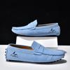 Zapatos de Conducir Clásicos Británicos de Cuero sin Cordones para Pareja, Tallas Grandes 35-49.