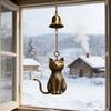 Retro Katze Windspiel Handgefertigt Niedliches Kätzchen Windspiel Vintage Hängendes Windspiel für Garten Terrasse Veranda Innendekor Geschenkidee für Katzenliebhaber