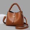 Chic Bucket Bag For Women 2023 Trendy Soft Pu Leather Shoulder Crossbody Style