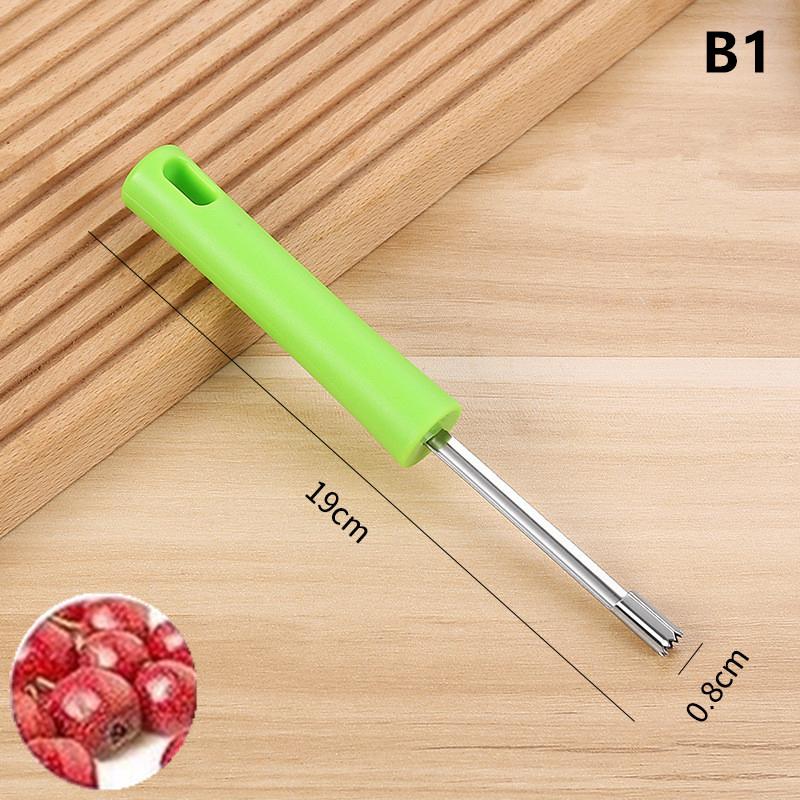

1 Pcs Stainless Steel Fruit Corer Red Dates Cherry Pear Corer Fruit Seed Core Remover Slicer Knife Fruit Vegetable Tools