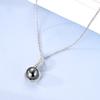 Angel's Wings Feather Necklace 925 Silver Original Blue Eyes Long Chain Link For Mom Women Wedding Party Jewelry Gift