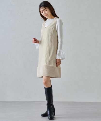 [Mishmash] Fur-lined Jumper Skirt/MM447419