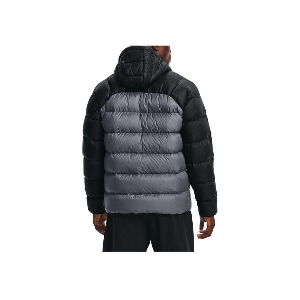 Under Armour Training Sports Warm Hooded Down Jacket Men Outerwear Black 1364903-001