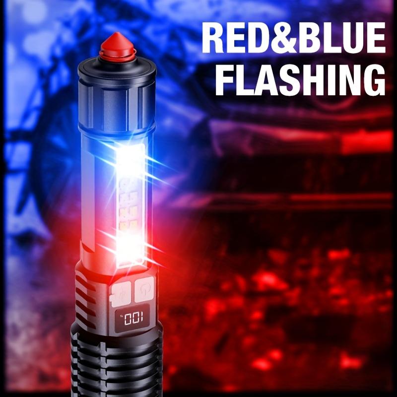 LED High Brightness Flashlight and Safety Hammer, Emergency Escape Tool,seat Belt Cutter and Window Glass Breaker,suitable for Camping,hiking,camping