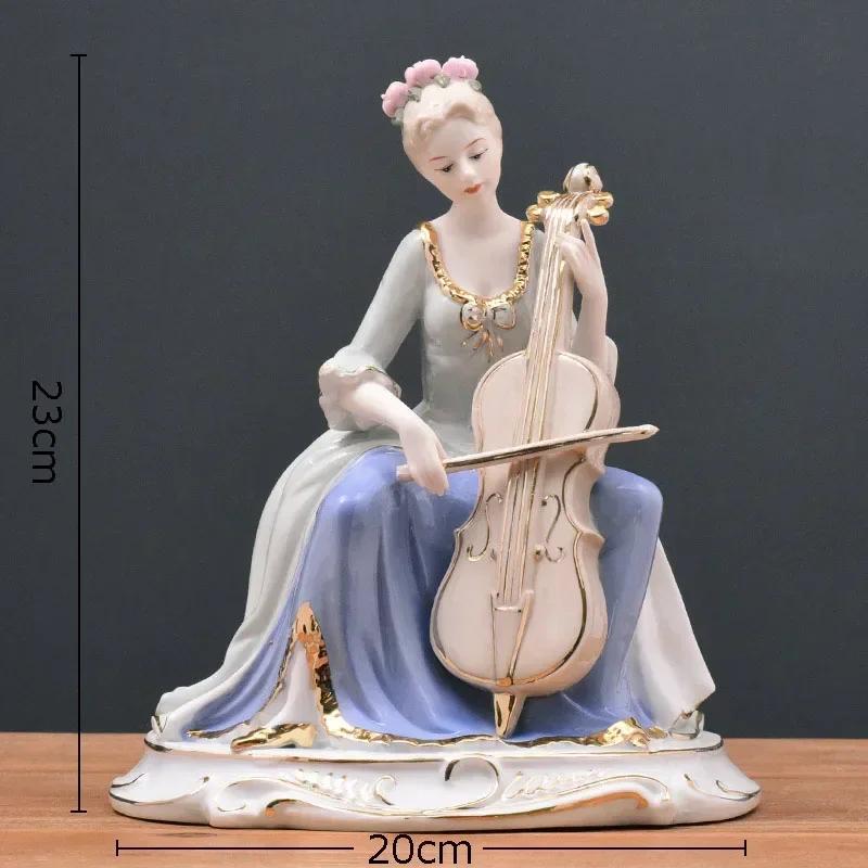 For Europäische Klassische Palast Maid Keramik Porträt Statue Schreibtisch Dekoration Exquisite Porzellan Figur Skulptur Vintage