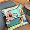 P-Pizza Steve U-Uncle Grandpa Pillow Case Pillow Case Living Room Sofa Cushion Cover Suitable For Home Bedroom Room Decoration
