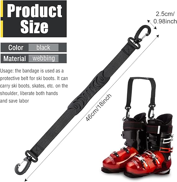 Kasyat Ski Boot Carriers Straps Snowboard Boot Carrier Strap Ski Boot Buckle Lever Tool Multipurpose Tightening Assist Tools