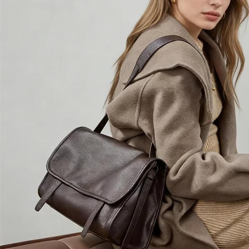 New Genuine Leather Woman Bag Cowhide Shoulder Bag Soft Leather Envelope Bag Luxury Bags High Quality 2026 Crossbody Bags
