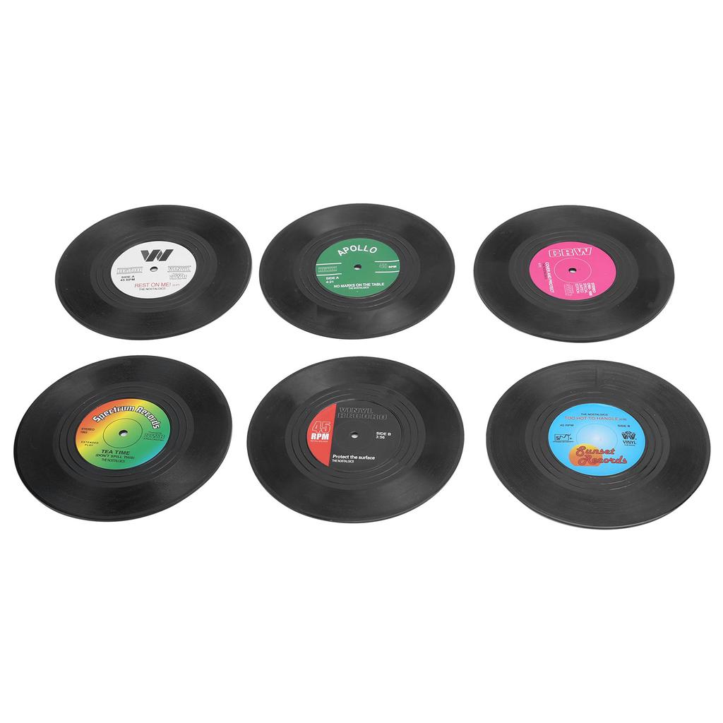 6Pcs set Coaster Innovative NonSlip Cup Mat Pad Placemat Drinkware Table Accessories