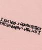 Aimnaseohyumeonbiing Embroidery Front Short Sleeve T-Shirt - Pink