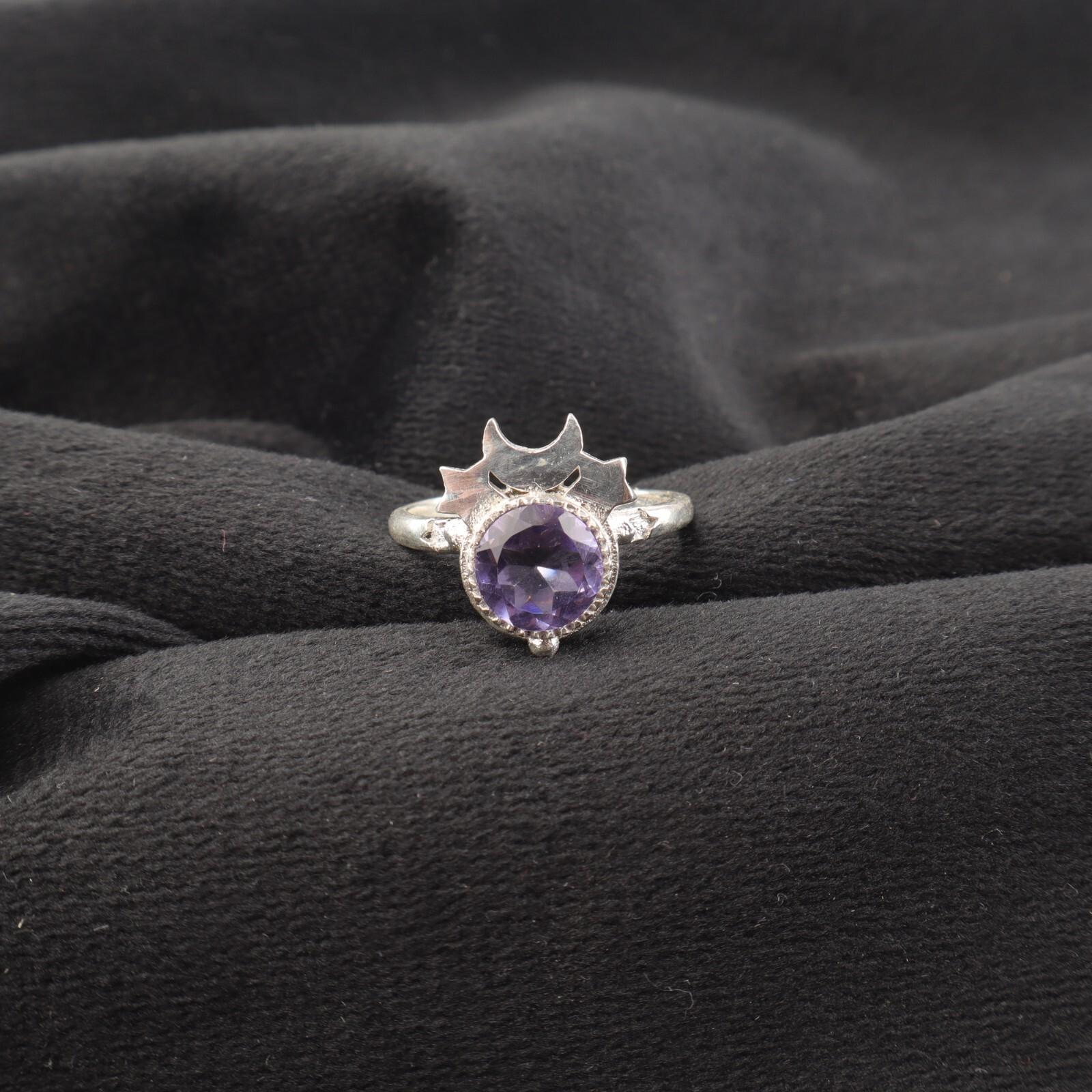 

Иолит Драгоценный камень Серебро 925 пробы Ювелирные изделия Кольцо ручной работы на подарок к годовщине RR-67-9 13