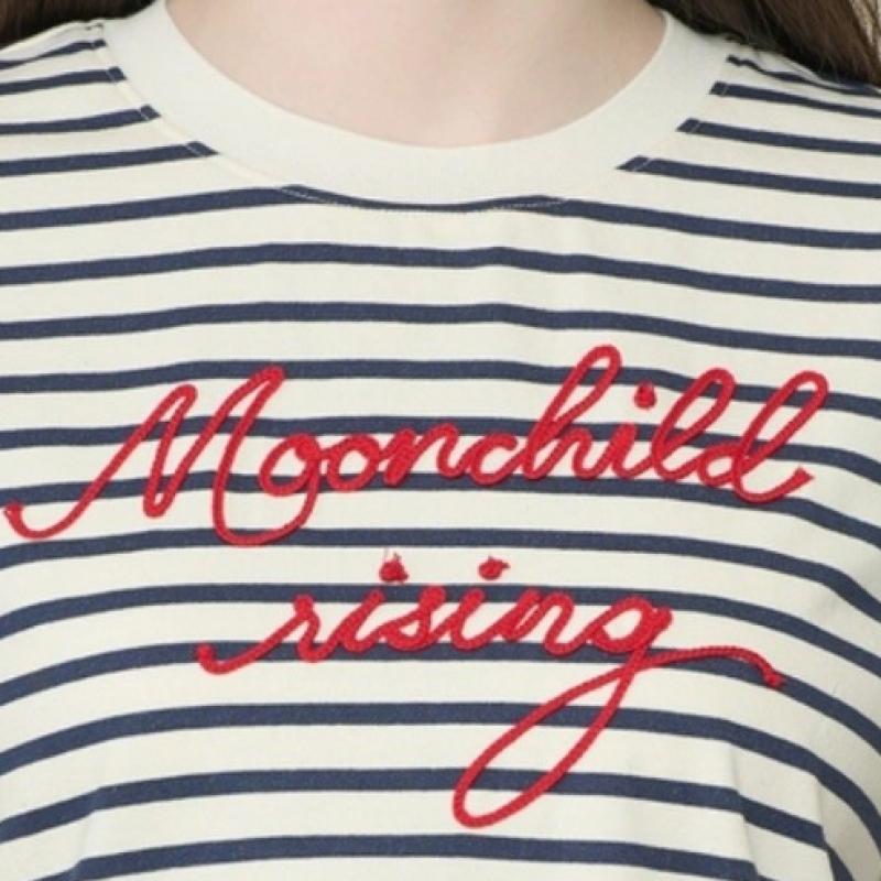 BCBG T-shirt a righe con lettering STring B6m3x410