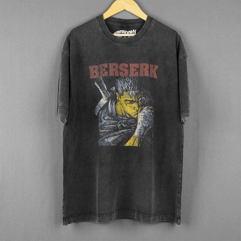 Berserk Retro Anime T Shirt Graphic Print TShirt Mens Harajuku Cotton Oversized Casual Short Sleeves YK Streetwear Tee