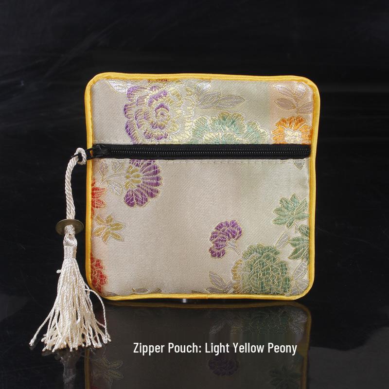 Chinese Osmanthus Embroidered Silk Brocade Sachet - Ethnic Style