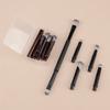 6 Convenient Mini Travel Makeup Brush Set Removable Replacement Brush Head, Nose Shadow Brush Concealer Brush Eyeshadow Brush