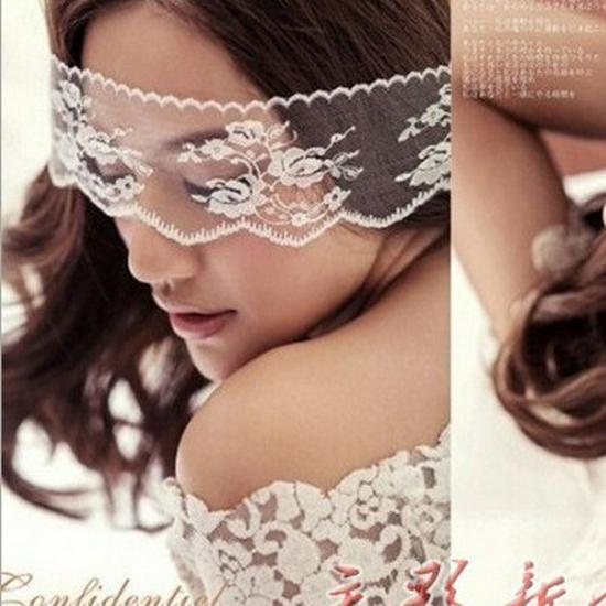 Evropská a americká dámská sexy krajková oční maska ​​a spodní prádlo