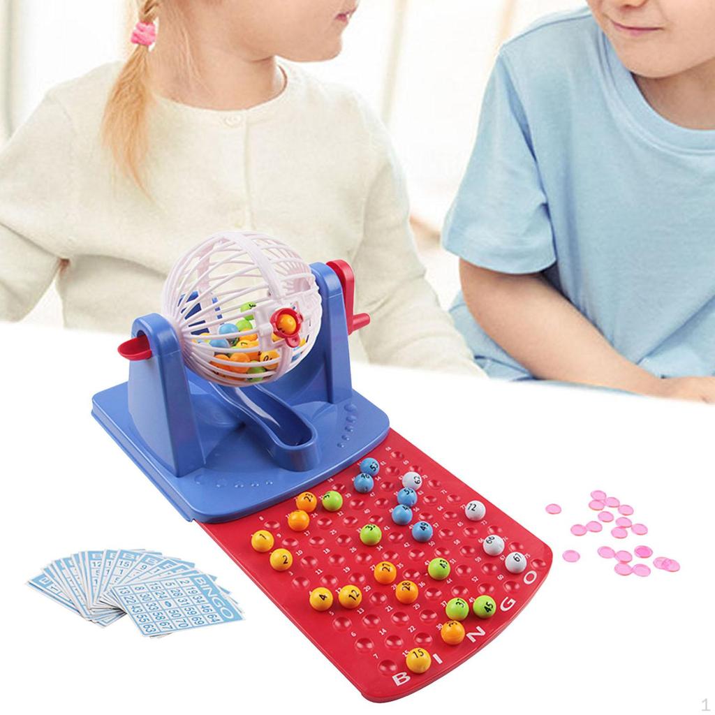 Traditional Bingo Game, Ball Machine Toy for Home Festivals Kids Group