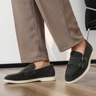 Modemarke Modische Business Casual Lederschuhe Hochwertige Herren Wildleder Slipper Bequeme Weiche Fahrschuhe Größe 38-48