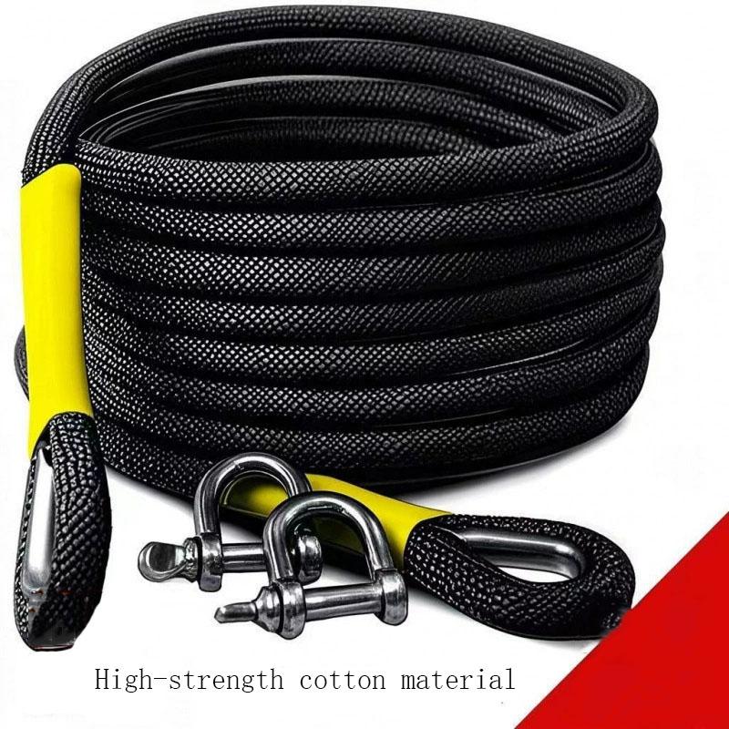 Car Tow Rope Off Road Vehicle Tow Hook Car Tow Strap Of Rescue Rope Upgraded Version Reliable Wear-Resistant Vehicle Accessories