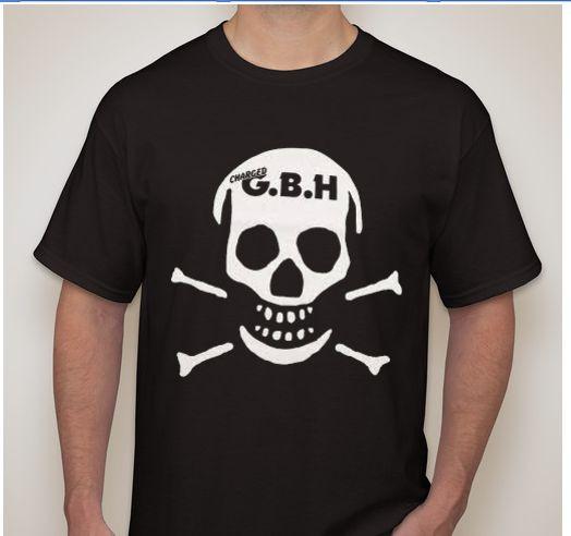 

CHARGED GBH Череп Панк-рок хардкор трэш группа Футболка футболка все размеры и цвет M