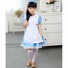 Halloween Dzieci Dziewczynki Anime Alicja w Krainie Czarów Niebieska Fancy Sukienka Imprezowa Alicja Sen Dziecka Sissy Sprzątaczka Lolita Kostium Cosplay