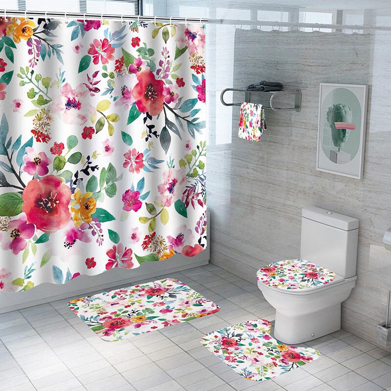 

Handon Cartoon Animal Print Waterproof Shower Curtain