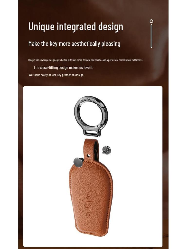 2025 Nissan N7 Key Case: Full Coverage PU Shell with High-End Buckle, Fashionable Design for Men and Women