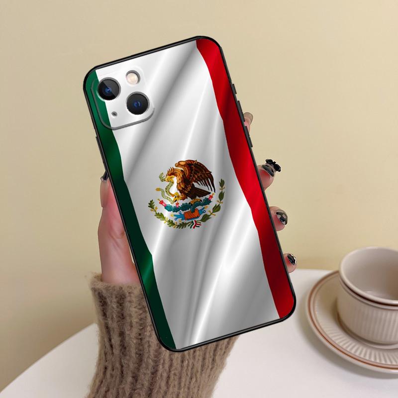 Mexico Mexican Flag Phone Case For iPhone 17 16 15 14 13 11 12 Pro Max Mini 15 16 Plus 16e 17 Air Cover Funda