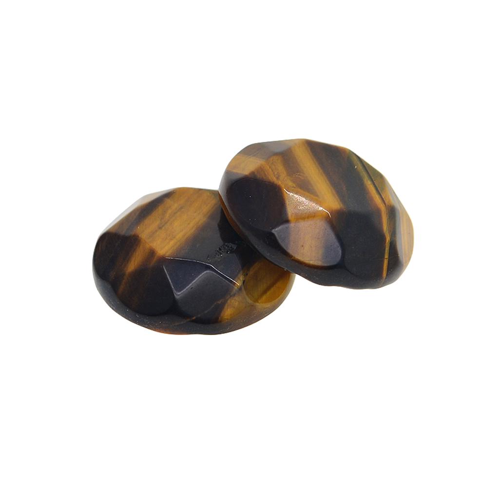 2Pcs 2 Cm Round Cabochon Gem Beads Stone for DIY Jewlery Findings Craft Purple