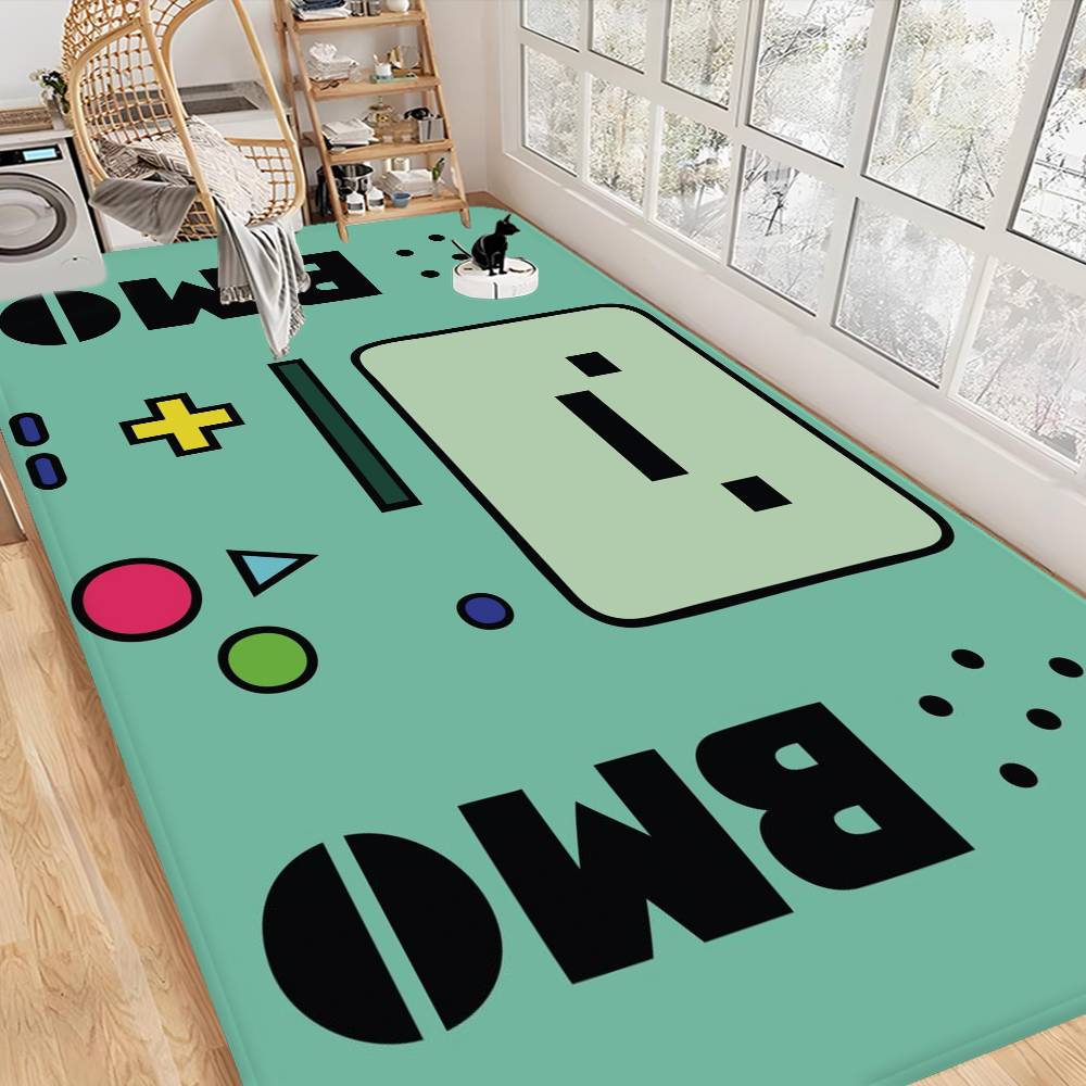 Tappetino per porta anime B-BMO cartone animato Lavabile Antiscivolo Tappeto per area soggiorno sedie divano Tappetino per porta cucina Tappeto