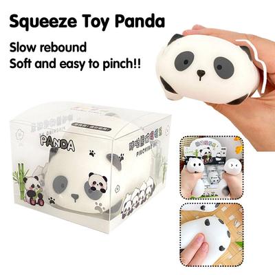 Süßer Weicher Panda Knet-Kreativer Dehnbarer Schreibtisch S Wiederverwendbarer Stressball 14+Kindergeburtstagsgeschenke Heim-Büro-Dekoration