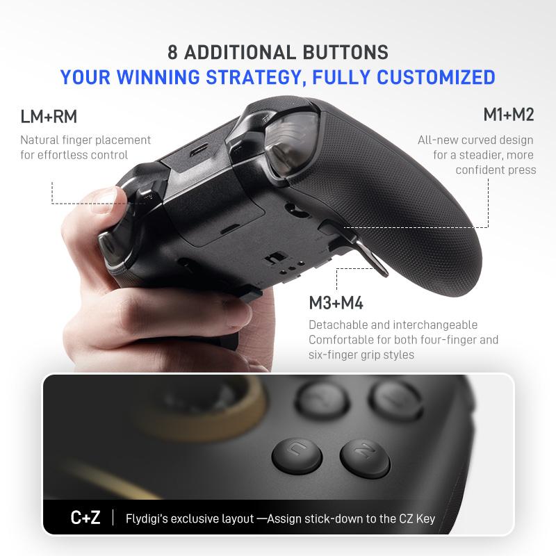 In Stock Flydigi Vader 5 Pro V2 Global Version Wireless Bluetooth Gamepad Controller Multi-Platform for PC NS2 Mobile Steam 5