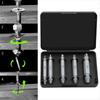 5-Piece Double-Ended Screw Extractor Bit Kit for Broken or Stripped Screws