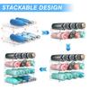 4 Tier Stackable Beverage Organizer Cabinet Wine Organizer Refrigerator Mug Organizer Multifunctional Folding Storage Rack