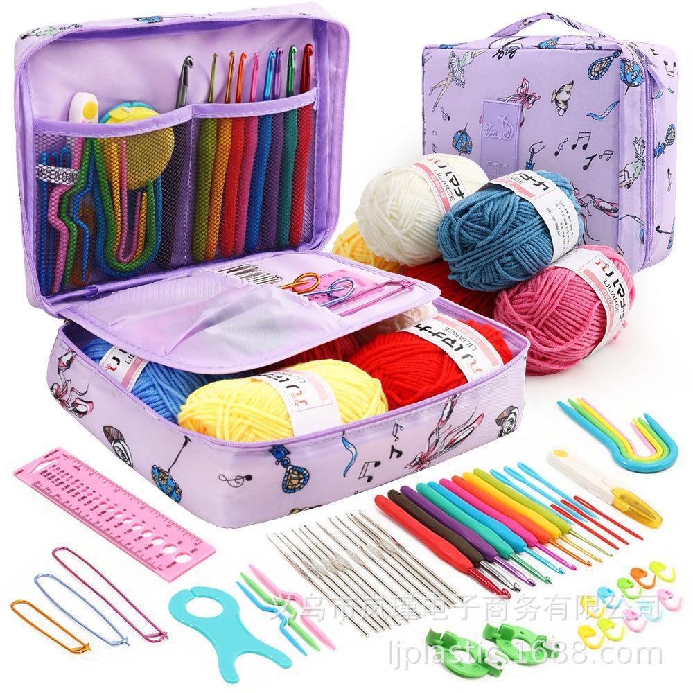 Crochet Full Set Beginner Knitting Tool Set DIY Yarn Crochet Material Pack