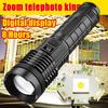 1200LM Super Bright Zoom LED Flashlight 5 Modes USB Rechargeable Tactical Lantern Outdoor Camping Fishing Torch With Power Bank