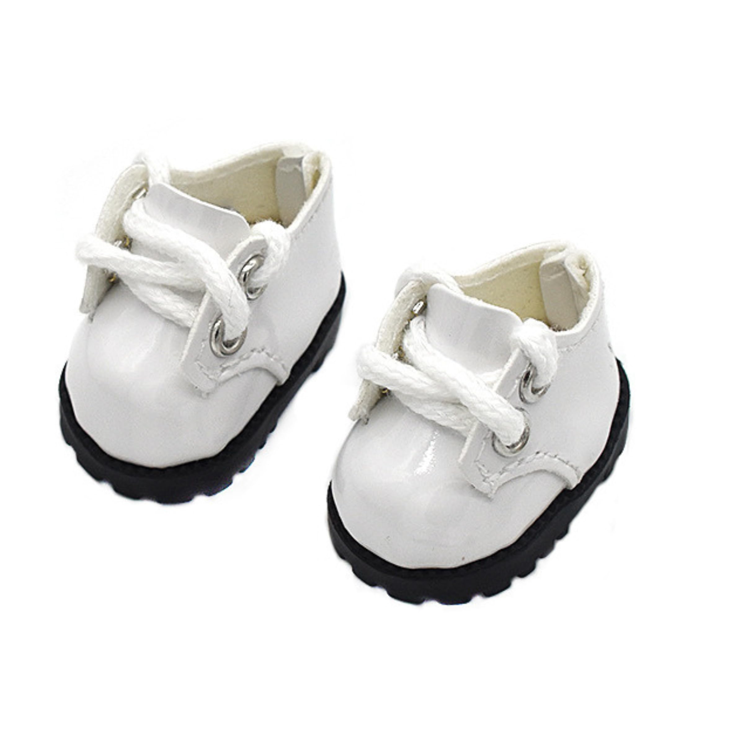 

AXLUCE Plush Toy Shoes, Clothes, Leather Shoes, 17cm (White)