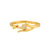 Vergoldeter Damen-Fingerring von Estele mit CZ Splendid