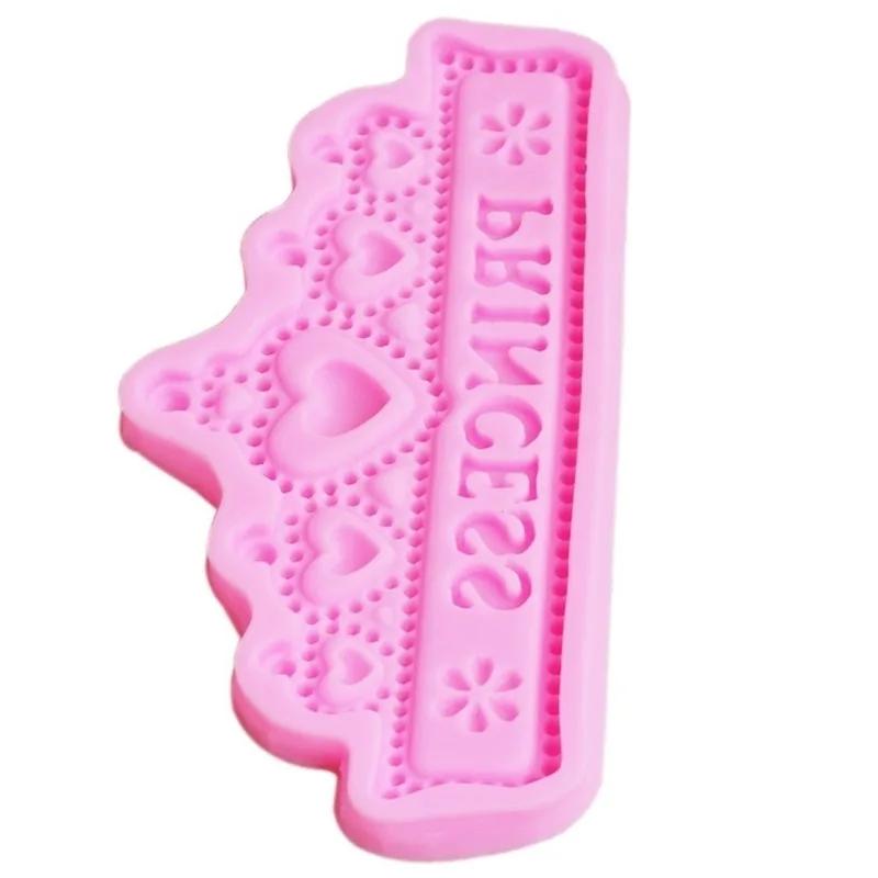 Silikonové formy na dort s korunou princezny Svatba Fondánové dorty Nástroje na zdobení dortů Formy na cupcakes a čokoládu