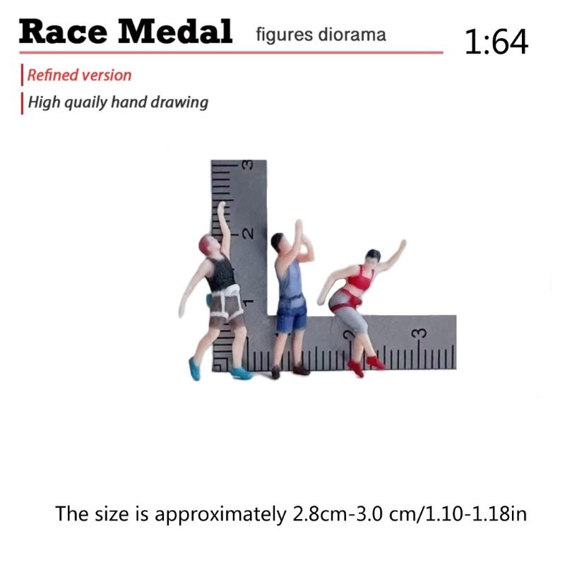1:64 Scale Hand Painted Resin Figures Miniature People for Dioramas Props,Photography Collector Rock Climber Figure Model