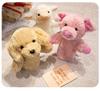 Forest Animal Hand Puppets: Tiger, Elephant, Leopard, and Lamb Figurines for Storytelling and Play